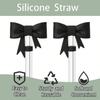 1/3pcs Bow Straw Covers Cap Toppers Compatible with Stanley 40 Oz Tumbler Cups for 0.4in/10mm Stanley Cups Straws Accessories