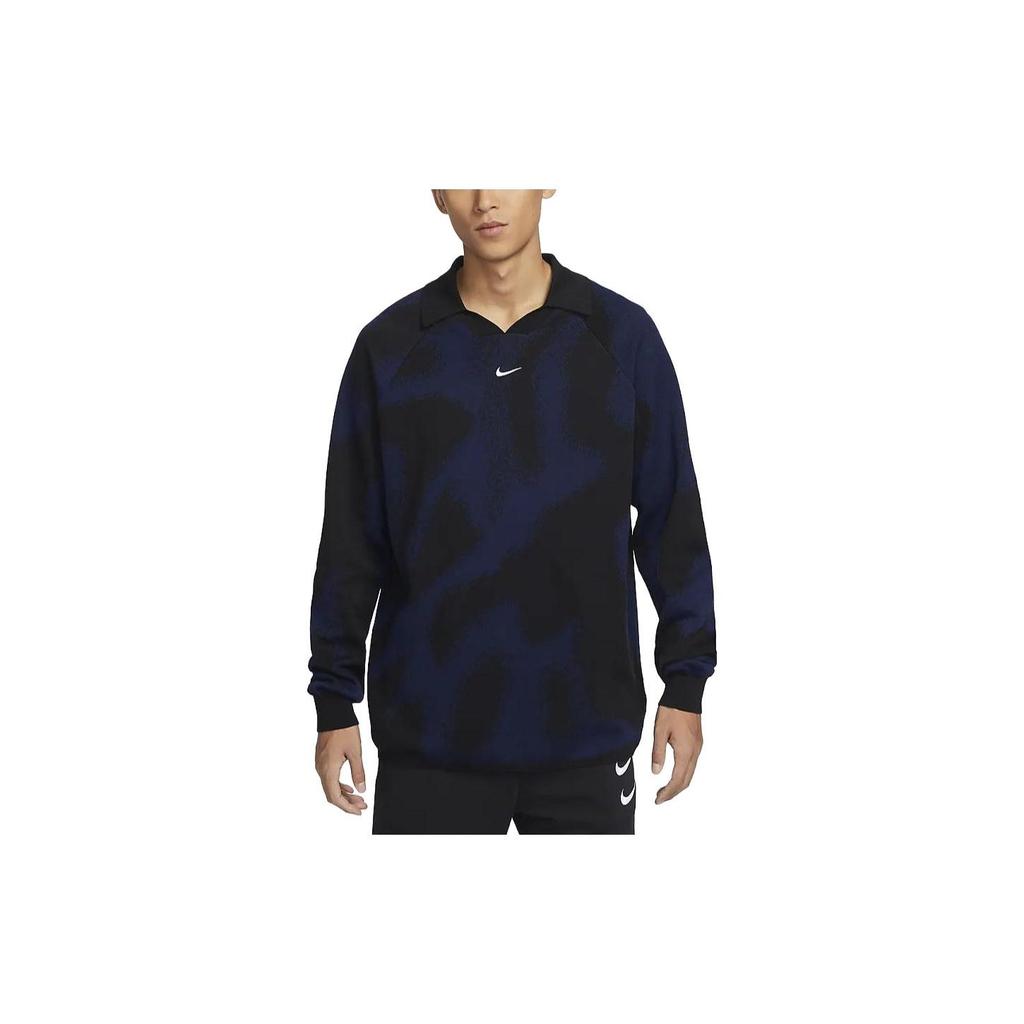 Nike Sweaters Men's Dark Navy Blue Lapel Moderate Other FD7285-410