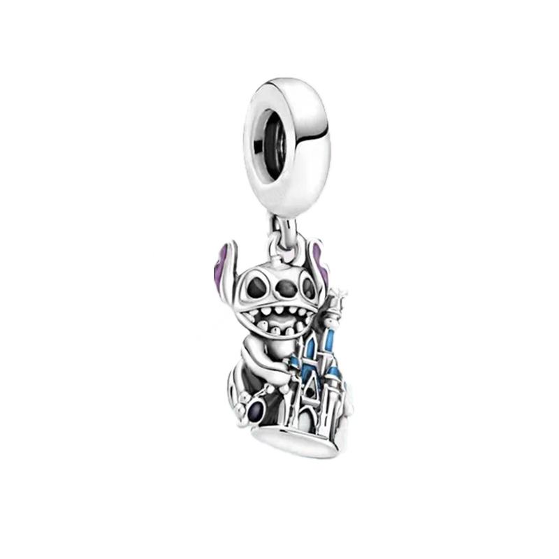 Miniso Lilo & Stitch Charm Bead Component Bead Components Compatible With Authentic Original Snake Copper Metal Bracelet High Quality Fine Jewelry