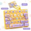 Keyboard Clicker Fidget Toy 26 Button Keychain Portable Anti Stress Decompression Gadget For Desk Travel Party Favor Daily Use
