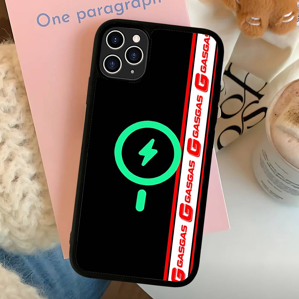 

G-GasGas Red Motorcycle Magnetic Wireless Phone Case For IPhone 17 16 15 14 Plus 13 12 11 Pro Max iPhone 17 Pro