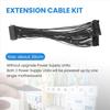 AS62 Dual PSU Power Supply 24-Pin ATX Motherboard Splitter Cable,24Pin(20+4) for ATX Motherboard Extension Cable