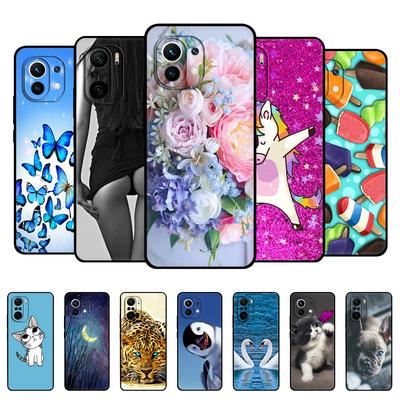 Für Xiaomi Mi 11 | Mi 11 Lite 5G NE 4G | Mi 11i Hülle Rückseite für Xiaomi Mi 11 Ultra Handyhülle Silikon Funda schwarze TPU Hülle