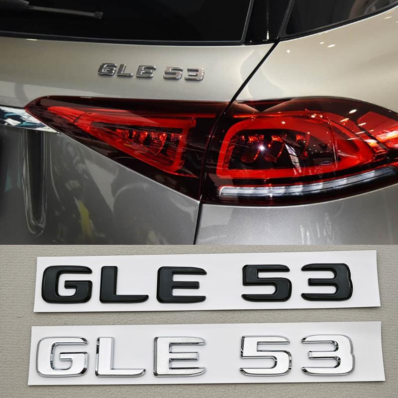 Car Trunk Letters Logo Emblem Badge Decals Sticker For Mercedes Benz AMG GLE Class GLE43 GLE53 GLE63 W166 V167 Auto Accessories