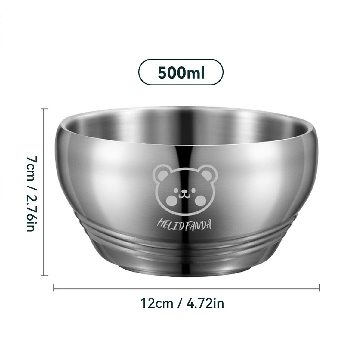 

WORTHBUY Миска из нержавеющей стали 304 Небьющаяся Домашняя Детский сад Детская Миска с защитой от ржавчины Кухонная посуда Контейнер для еды
