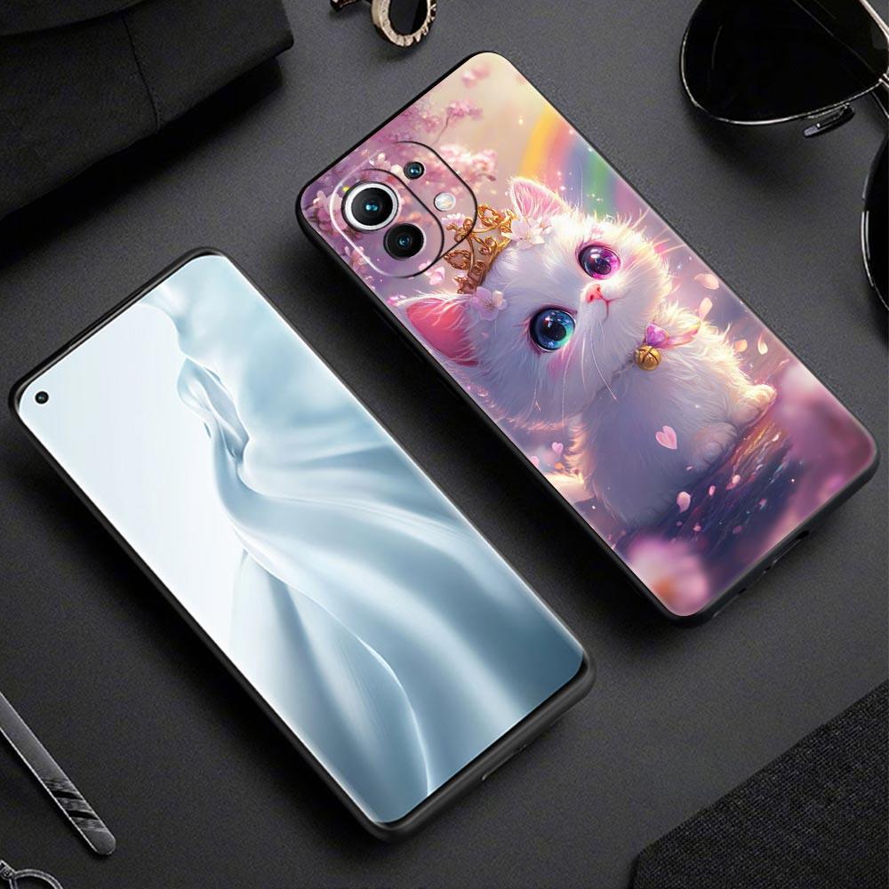 Colorful Cat Design Phone Case Cover for Xiaomi Mi 17 Pro Max 15 14 13 12 11 Ultra 15T 14T 13T 12T 11T Pro Lite Soft TPU Shell