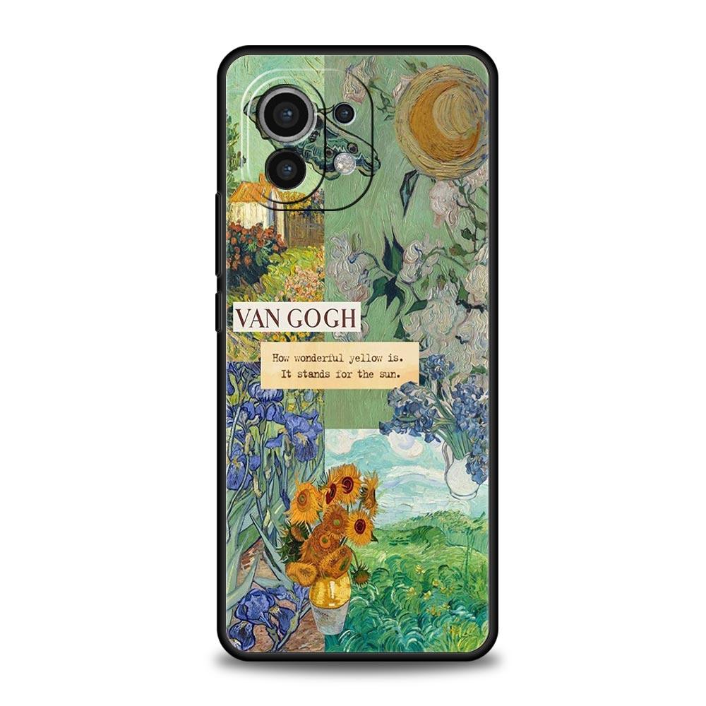 Starry Sky Van Gogh Art Phone Case For Xiaomi 14 13 12 11 Lite 13T 12T 11T Pro 9T Mi Poco X6 X5 M3 X3 Pro F5 F4 F3 5G Cover