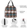 Oni Demon Gaiter Japanese Samurai Ronin Face Insulated Lunch Bag for Women Children Portable Food Boxes Thermal Lunch Box Tote
