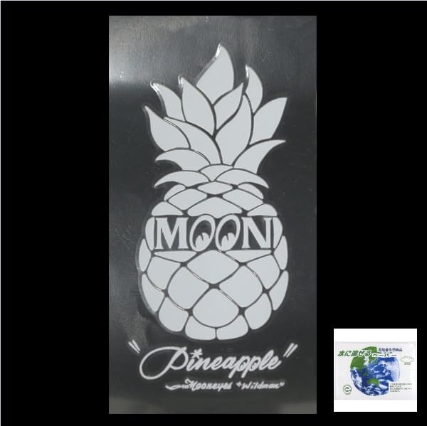 

Наклейка MOONEYES Ананас Белая + Бонус (Карманные салфетки) белый