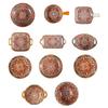 Tigela Decorativa de Cerâmica para Servir com Padrão Floral Colorido Étnico, Louça para Jantar em Casa, Servir e Exibição de Refeições Compartilhadas