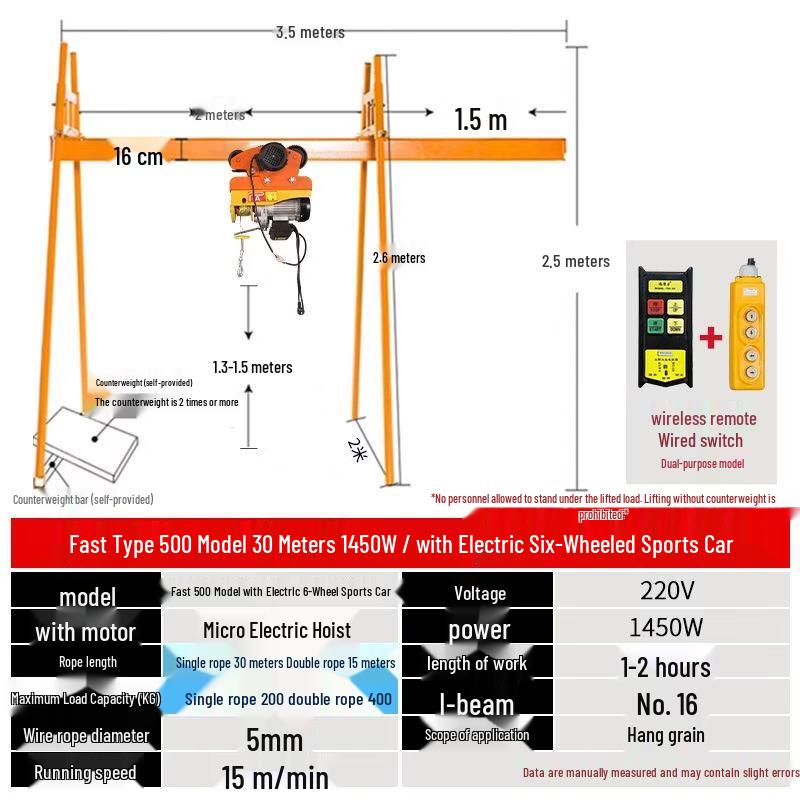 Four-Pillar Track Crane Hoist