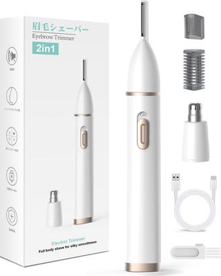 Eyebrow Shaver and Nose Hair Trimmer Eyebrow Shaver for Men and Eyebrow Etiquette Nose Hair Electric Razor for Men and Facial Eyebrow Eyebrow Electric