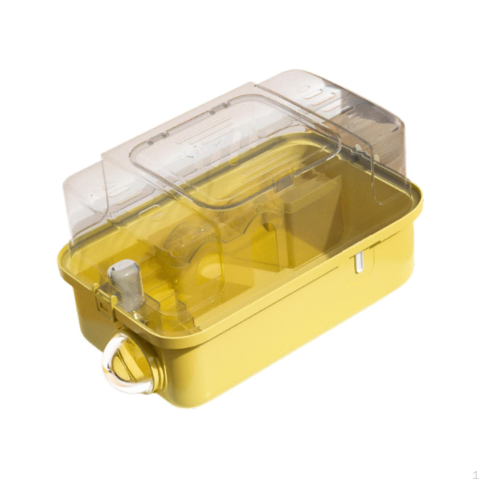 

Guinea Pig Hamster Travel Cage Outdoor Small Pet Breathable Portable Hedgehog Squirrel Gerbil Style B жовтий