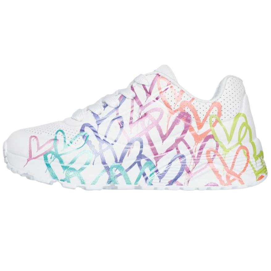 Skechers Uno Lite - Metallic Joy Kids Sneakers White 314098L-WMLT 35