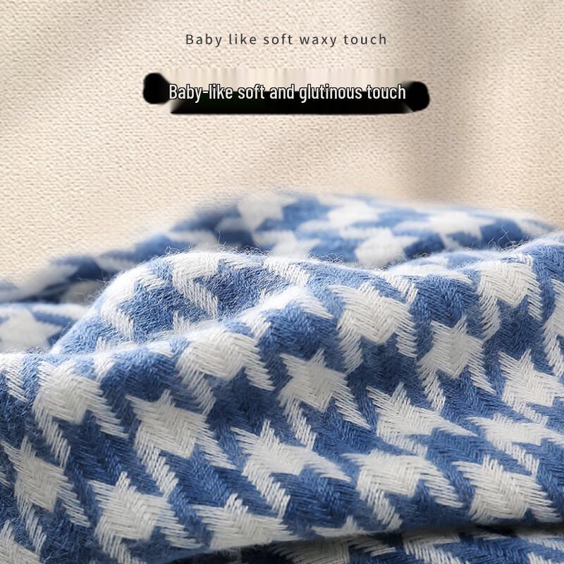 Yuzhaolin Dámský kostkovaný šátek s třásněmi