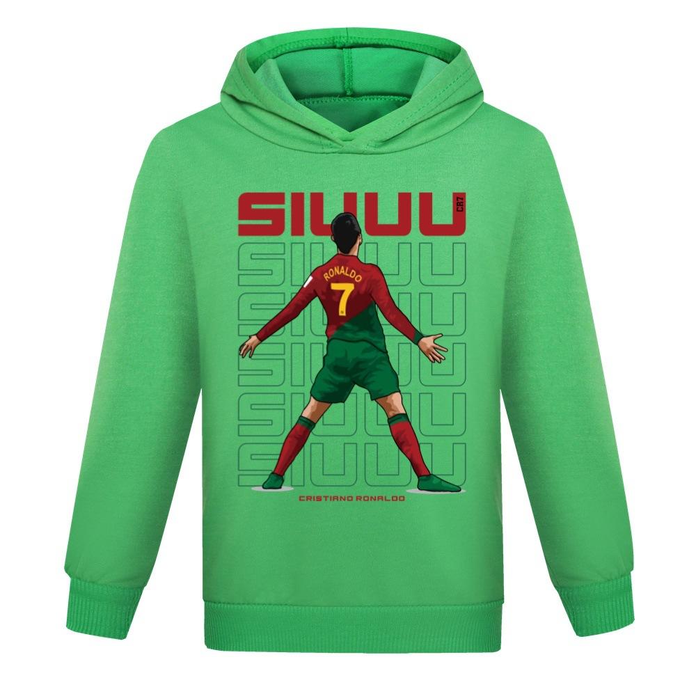 Modischer Kapuzenpullover mit Aufdruck und langen Ärmeln für Jungen und Mädchen