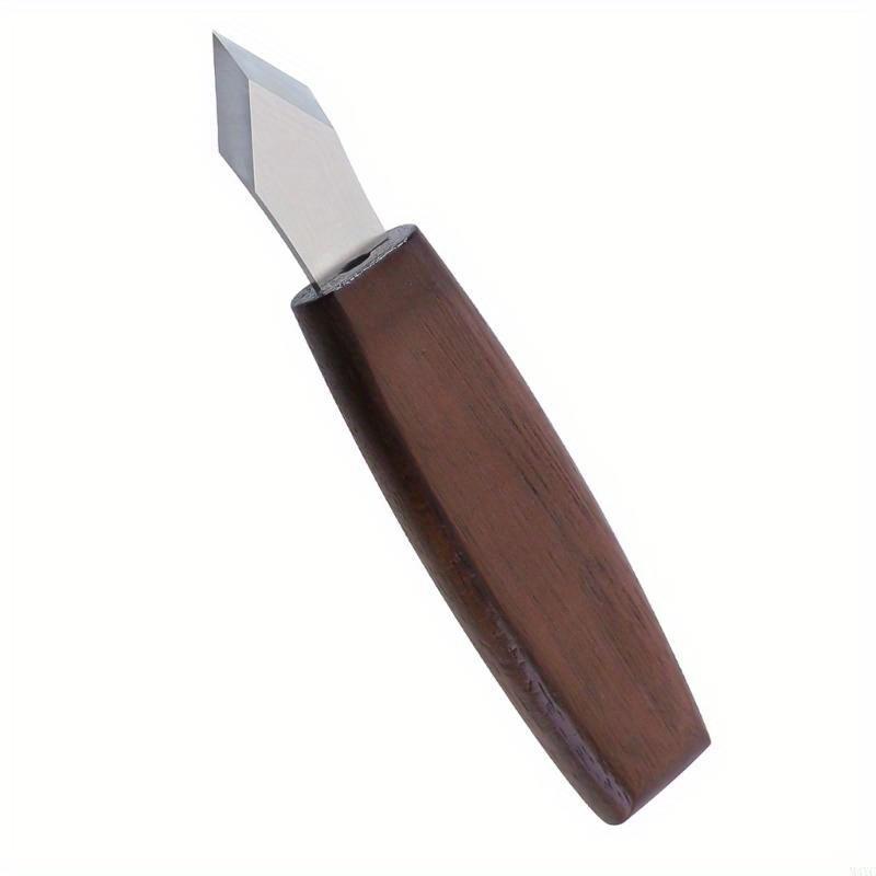 1PC Woodworking Marking Knife, Polished Finish, Durable Wooden Handle, No Assembly Required, Precision Carving Tool for Woodworkers and Craftsmen