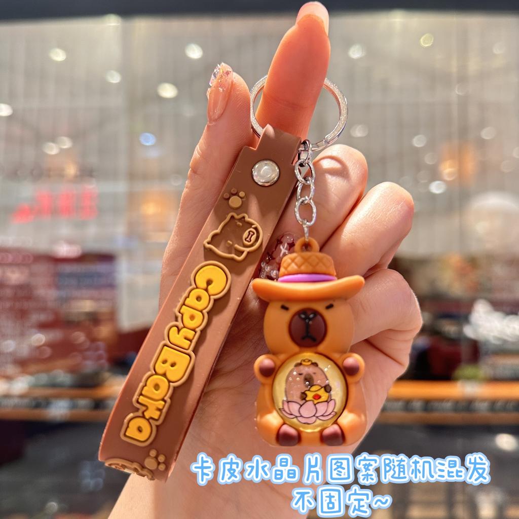 Cartoon Keychain Pendant, Wooden Stick Figure, Key Chain, Blind Box, Tide Play Pendant.