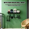 Wall Shelf Weight Storage Metal Rack Floating Shelf Organizer For Workout Fitness Home Gym Bathroom Bedroom Toilet