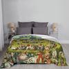 Hieronymus Bosch Jardin des Délices Affiche Couverture Couverture Polaire pour Maison Chambre Extérieur Jetés Couvre-lit Couette
