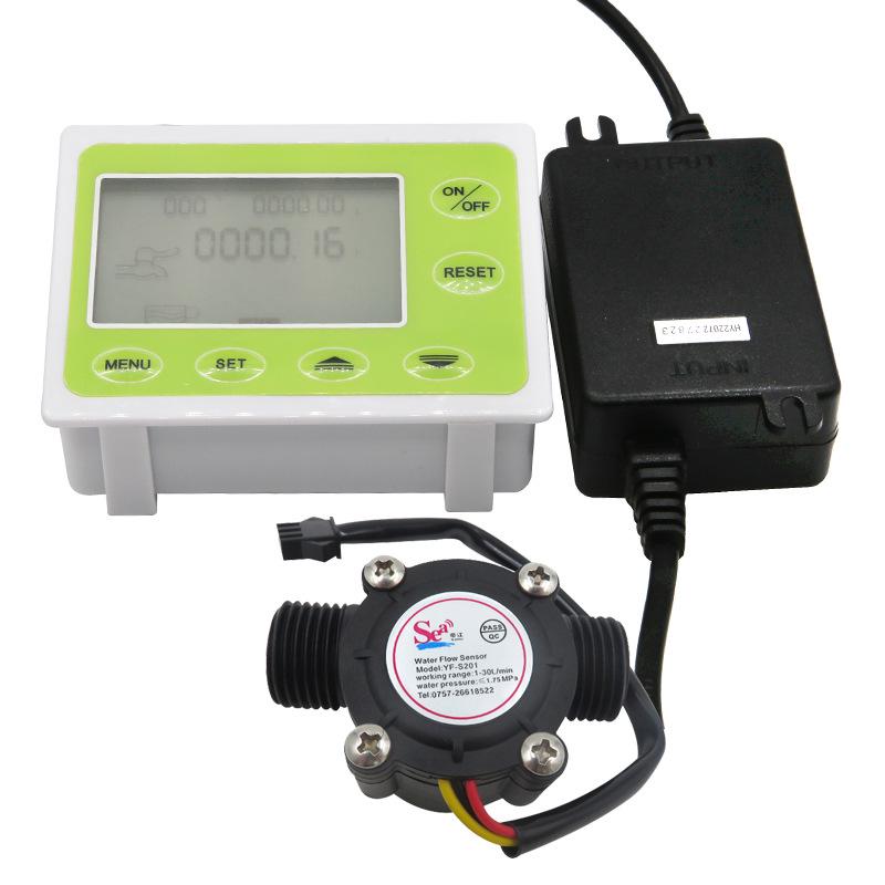 Intelligent Digital Water Flow Meter with Flow Rate and Shortage Alarms