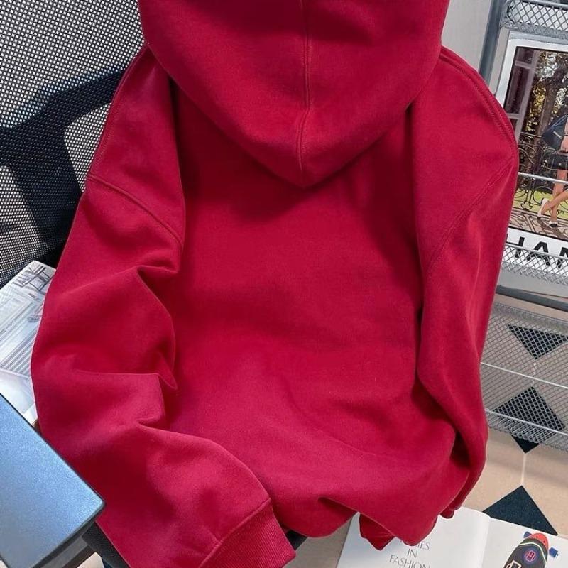 Christmas Tree Printed Women's Hoodie Hooded Long Sleeved Crew Neck Couple Hoodie Casual Pocket Loose Pullover Woman Top