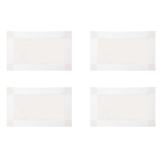 4 st PVC Bordstabletter Set Värmebeständiga Vävda Bordstabletter för Matplats Lätta att Rengöra Tvättbara Bordskydd Moderna Bordsdekorationer
