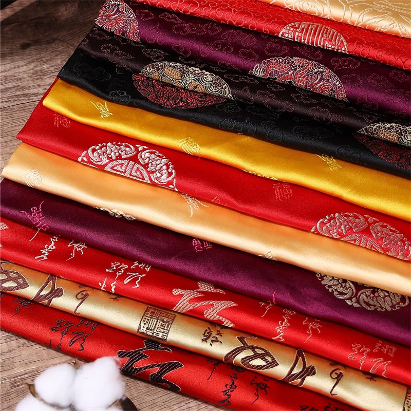 100x75cm High Grade Brocade Fabric Chinese Jacquard Thick for Women Garment Textile Skirt Hanfu Cheongsam Sewing Cloth