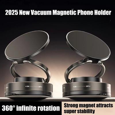 2025 New Vacuum Multifunctional Magnetic Suction Bracket Portable Car Central Control Navigation Suction Cup Mobile Phone Holder