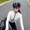 Unisex High-Stretch Fleece-Lined Long Sleeve Cycling Jersey Road Bike Riding - Breathable Moisture-Wicking Performance Top