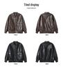 Men's High-End Retro PU Leather Motorcycle Jacket - Autumn Cool, Loose Lapel Coat