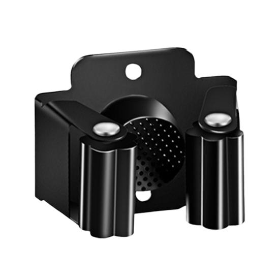 Wall Mount Broom Holder Non-Slip Design Simple Installation Stainless Steel Heavy Duty Mop Holder Broom Hanger with Screws