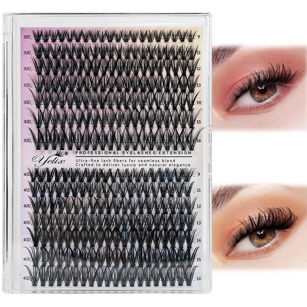 False Eyelashes False Eyelashes 30D40D False Eyelashes 240 Tufts False Eyelashes Book