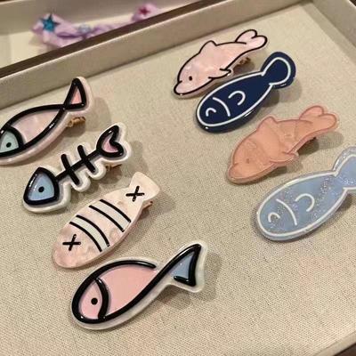 Japonské Kawaii Mořští Živočichové Sponka do Vlasů Dámská Barva Sladká Mini Malé Rybky Sponky do Vlasů Drápek do Vlasů Roztomilé Doplňky Ins Dívky Neformální