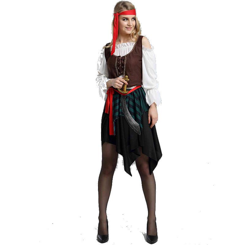 Adult Caribbean Pirate Cosplay Halloween Costume