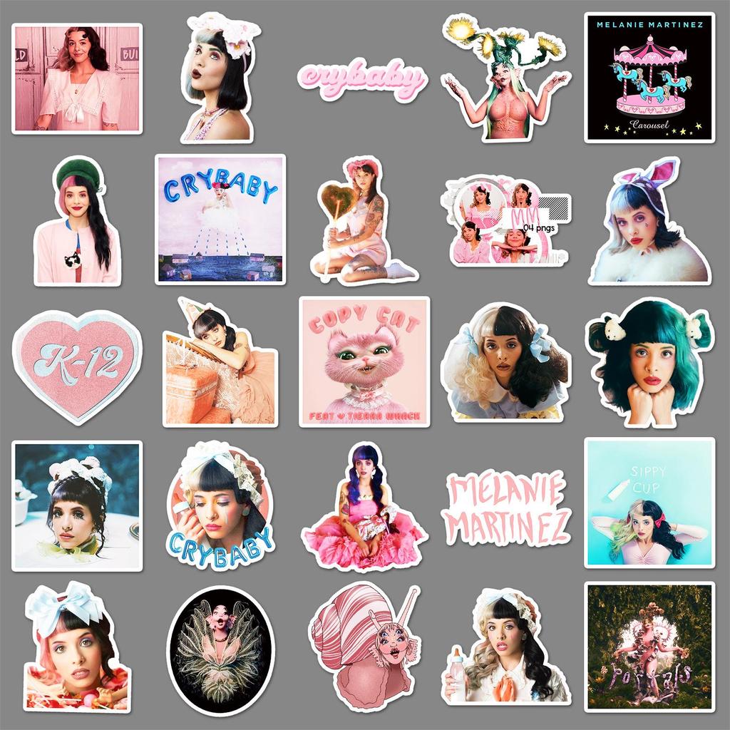 50 Melanie Martinez Waterproof Decorative Stickers - European & American Star Design Sheets