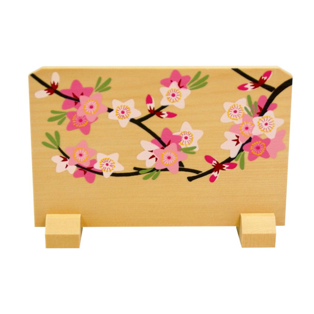Osaka Choseido Hina Compact Mini Itto Name Wooden Tag Bonus Included Made In Hina Peach Blossom Doll, Hina, Wooden, Carving, Engraved, (Sent