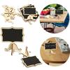 10er-Pack Mini Holz-Kreidetafel Kreidetafel Nachricht Hochzeit Party Etiketten Tisch Willkommensschild Dekoration