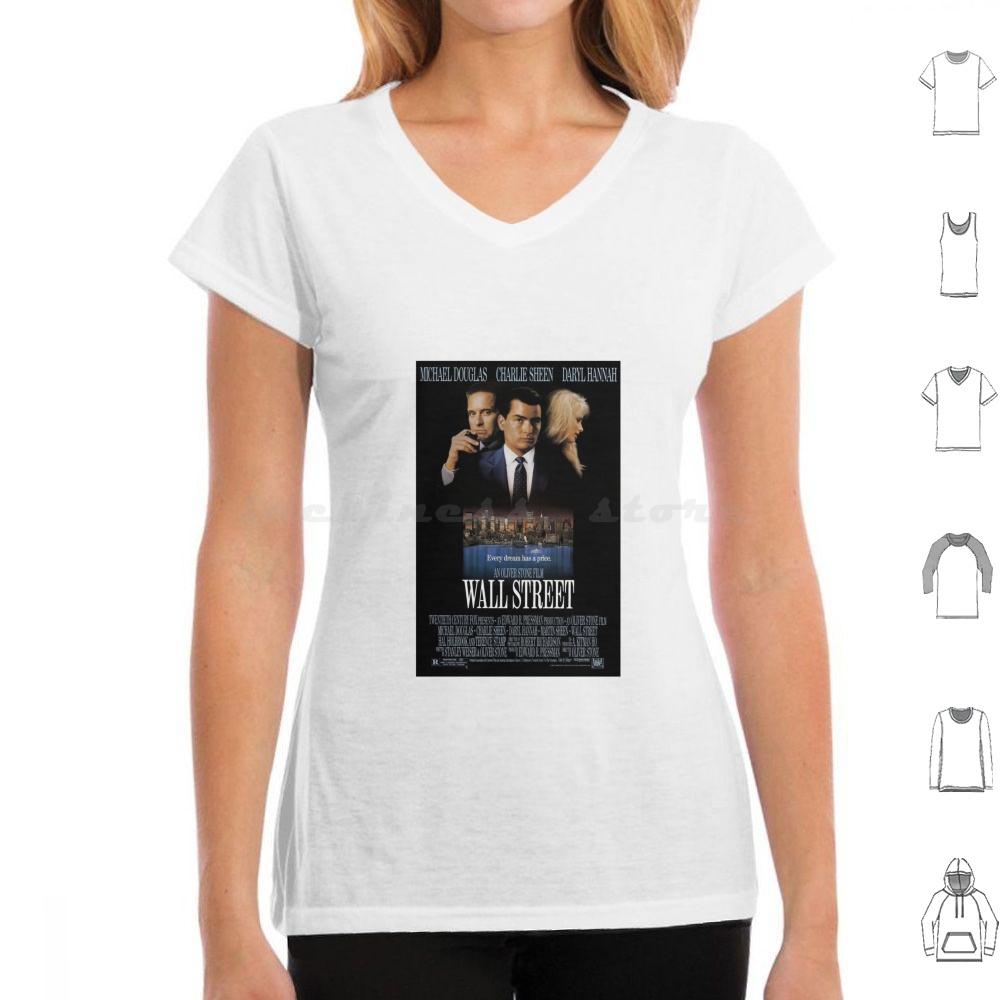 

Magazine Poster Wall Street 1987 T Shirt Cotton Men Women DIY Print Gordon Gekko Gekko Fortune Wall Street Michael Douglas 4XL