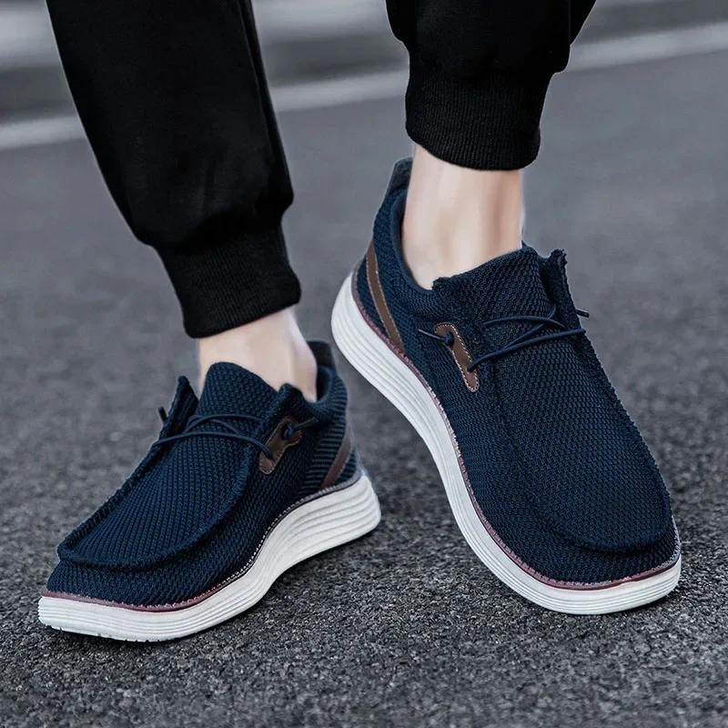 Fashion Fujeak Casual Board Shoes for Men Anti-slip Plus Size 39-46 Sneakers Breathable Trend Mesh Footwear Fashion Classic Men's Shoes