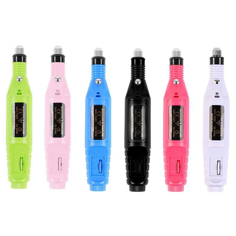 Mini Electric Grinding Nail Grinder Smooth Intelligent Speed Regulation Electric Manicure Device Nail Polishing Nail Tool Set