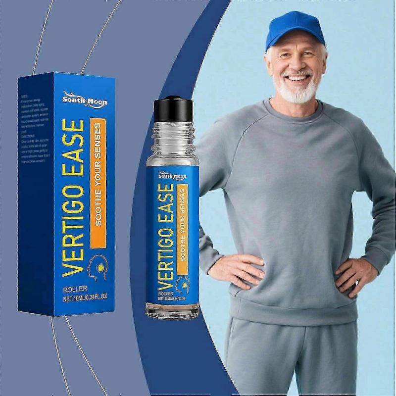 3x Vertigo Ease Roller 10ml Essenza Erboristica Roll-On per Sollievo dalla Vertigine Olio Essenziale Portatile