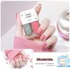 New Twin Iridescent Glitter Nail Polish Set - No-Bake, Non-Peel Transparent Oil-Based Formula with Two Colors