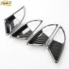 Carbon Fiber Interior Door Handle Bowl Cover Trim 4pc For Honda Accord 2008-2013