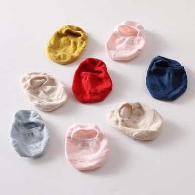 Nuovi Calzini da Barca per Bambini Tinta Unita Gomma Antiscivolo Calzini da Pavimento Cotone Corti Unisex Bambini Bambine Neonato Bambino Piccolo Calzini 1-3 anni