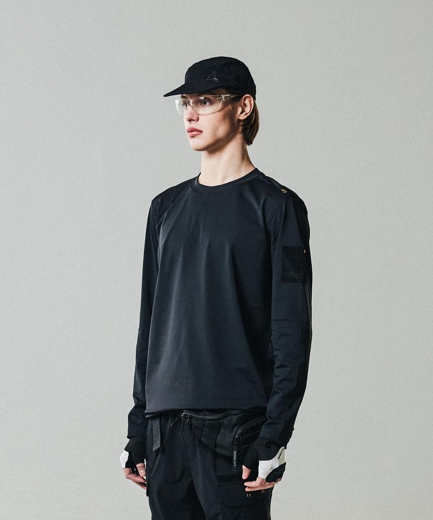 WILLBE LAB Coolskin Mesh Long Sleeve T-Shirt (Bk)