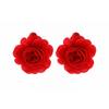 Exaggerated Three-dimensional Flower Hand Woven Personalized Fashionable Earrings with Niche Design for Women's Earrings