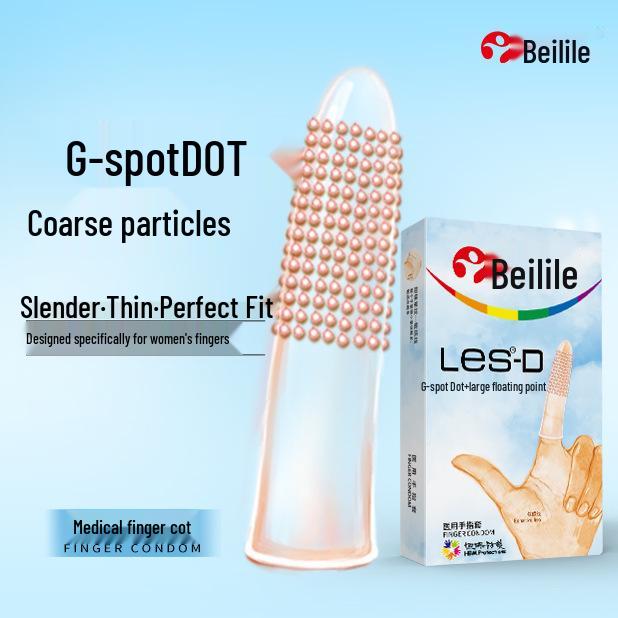 Beilile Ultra-Thin Luminous Vibrating Condoms with Textured G-Spot Design