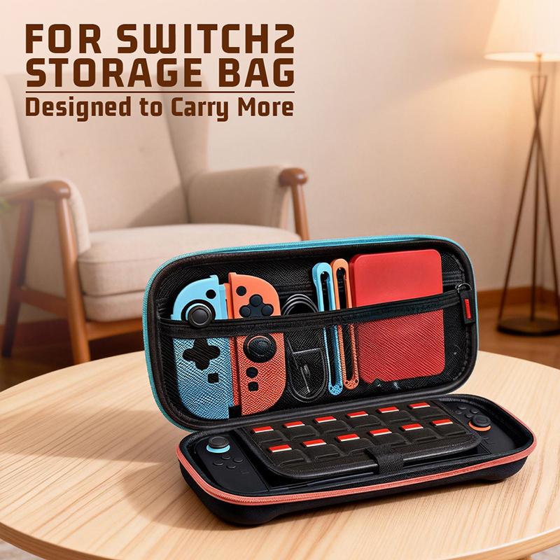 Hard Shell Carry Case for Switch 2 Console Durable Design for Active Lifestyles and Safe Travels