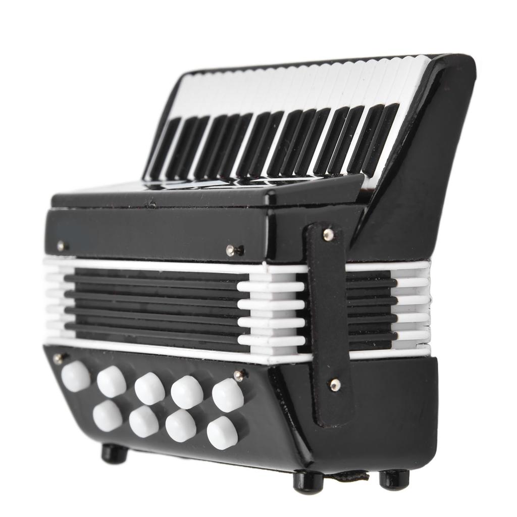 Miniature Accordion Model 1:12 Cute Vivid Simulation Dollhouse Musical Instrument for Dollhouse